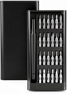 25 in 1 Small Precision Screwdriver Set, Small Screwdriver Set, Mini Screwdriver Bit Set for Watches, Electronics, Game Consoles, Tablets