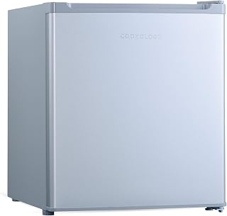 Cookology 31L Small Tabletop Mini Freezer - Adjustable Legs - Silver | Countertop - Adjustable Temperature Control - Removable Wire Shelf - 4 Star Rating - 32L Capacity