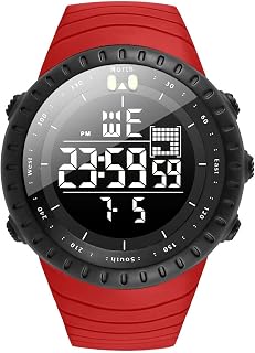 KXAITO Men's Watches Sports Outdoor Waterproof Military Digital Watch Date Multi Function Tactics LED Face Alarm Stopwatch for Men 6256
