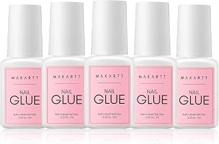 Makartt Brush-On Nail Glue Extra Strong, Easy Brush Control for Nail Tips