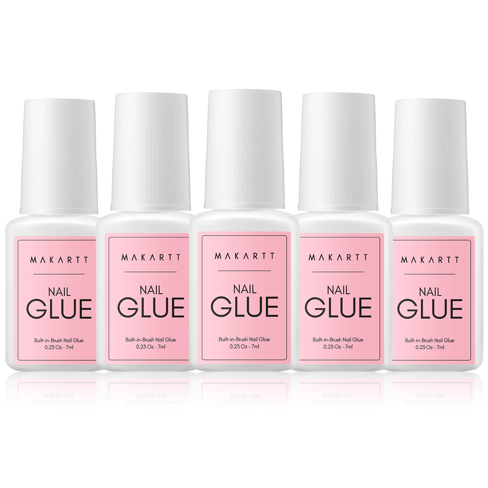 Makartt Brush-On Nail Glue Extra Strong, Easy Brush Control for Nail Tips