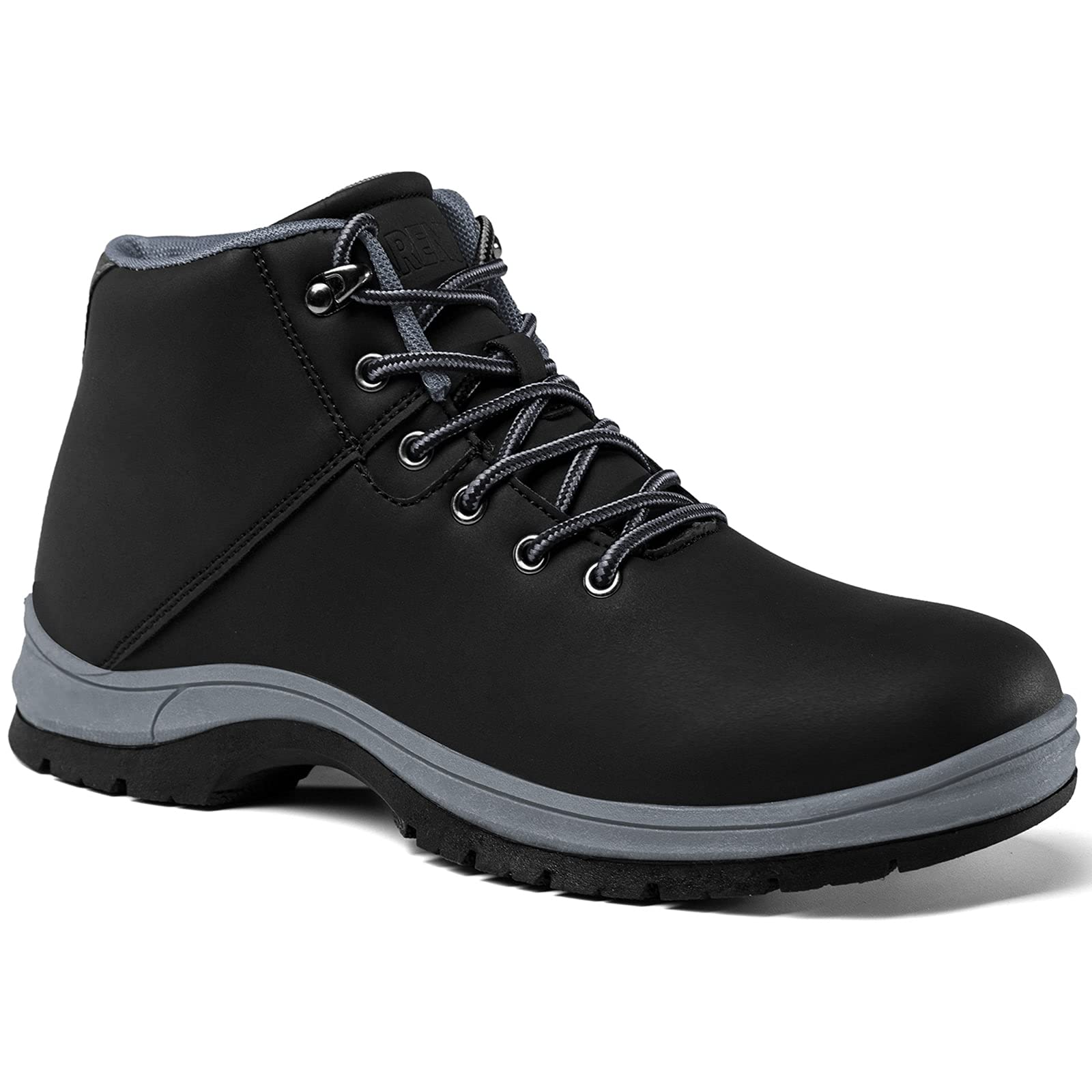 CARENURSE Mens Lightweight Hiking Boots Waterproof Mid Ankle Work Casual Hiker T