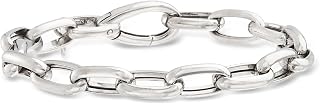 Ross-Simons Italian Sterling Silver Paper Clip Link Bracelet