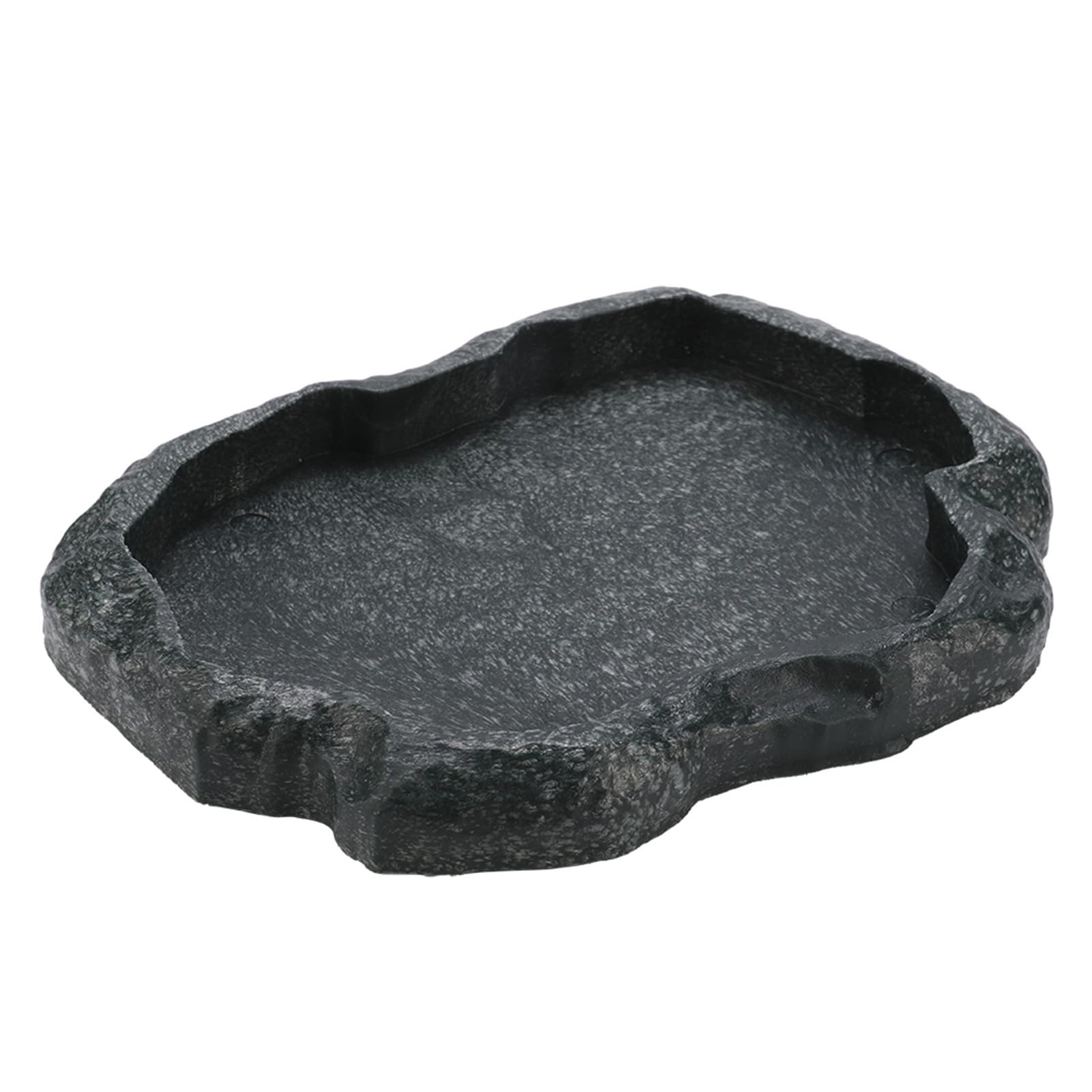 Reptile Water Bowl, Non-Porous Resin Rock Design | Mimics natural stone for stre