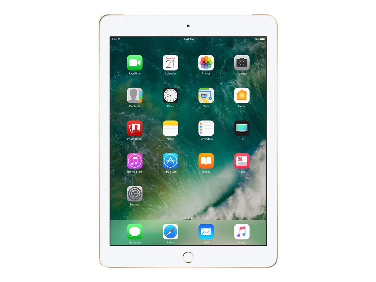 2018 Apple iPad (9.7-inch, Wi-Fi, 128GB) Gold (Renewed)