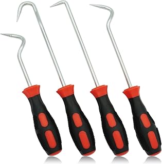 VASTOOLS Hose Removal Hook Pick Set Pack of 4, 10" Hook, 8" Remover, Hose Puller Tool for Radiator Hoses
