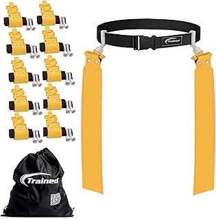 Trained Adjustable Flag Football Belt Set, One Size Fits All