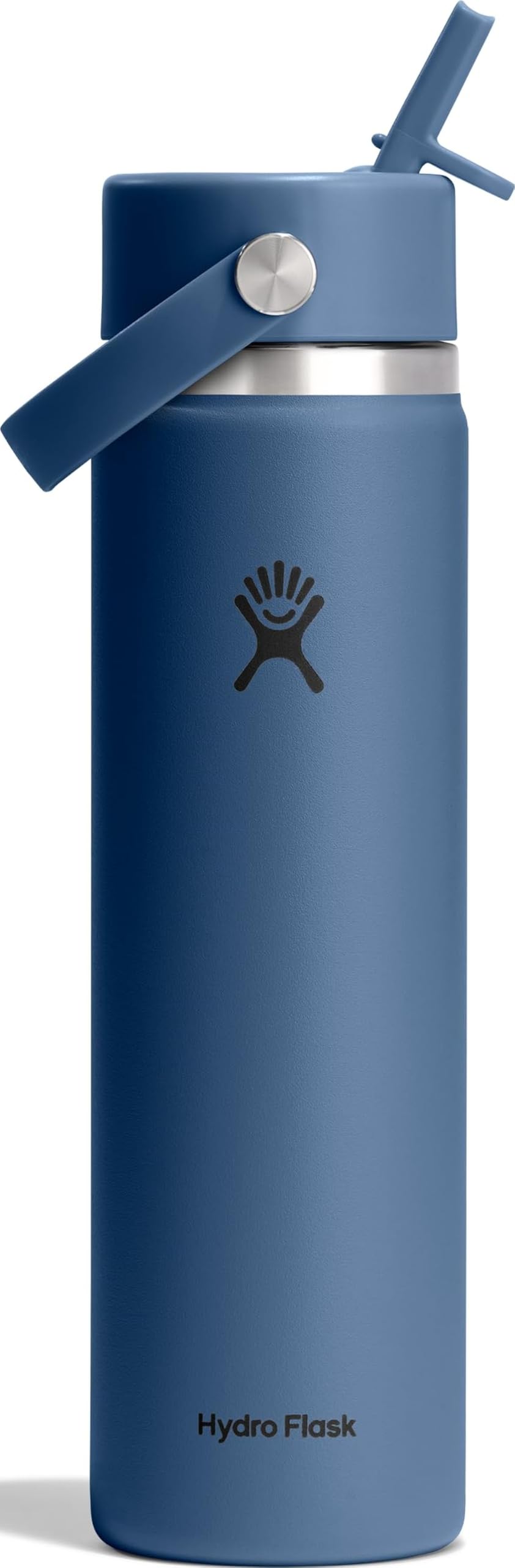 Hydro Flask Water Bottle - Insulated Stainless Steel - Wide Straw Lid, Non Spill