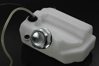 GTBRacing Petrol Fuel Gasonline Plastic Tank with Metal Cap for 1/5 RC Car HPI km rv baja 5b ss 5t 5sc Part (With Silver Cap)