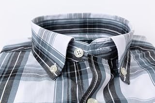 Mens Plaid Button Down Shirts Long Sleeve Casual Regular Fit Shirt