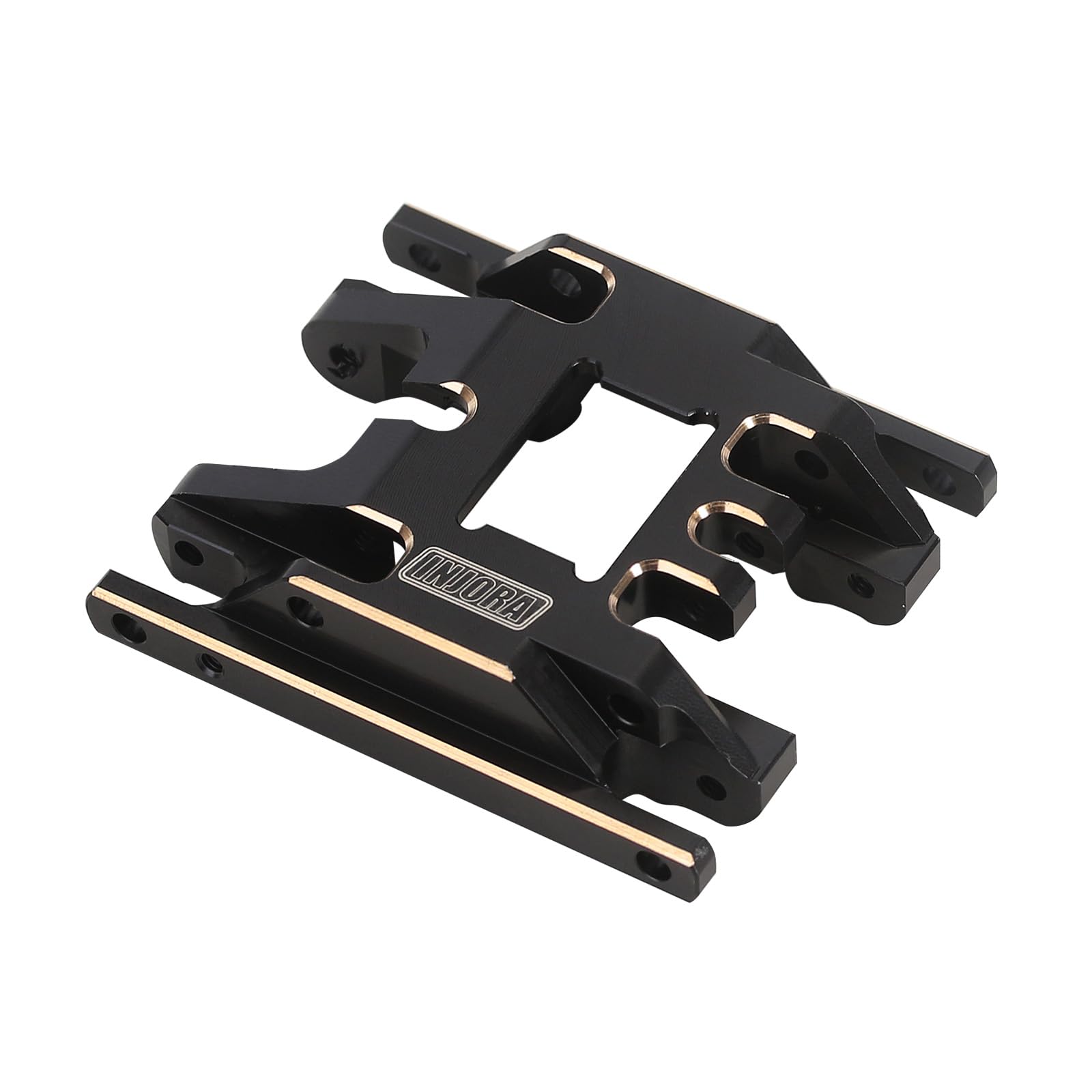 INJORA 53g Black Coating Brass Skid Plate Transmission Mount for TRX4M