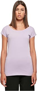 Build Your Brand Women's Bb013-ladies Wide Neck Tee T-Shirt