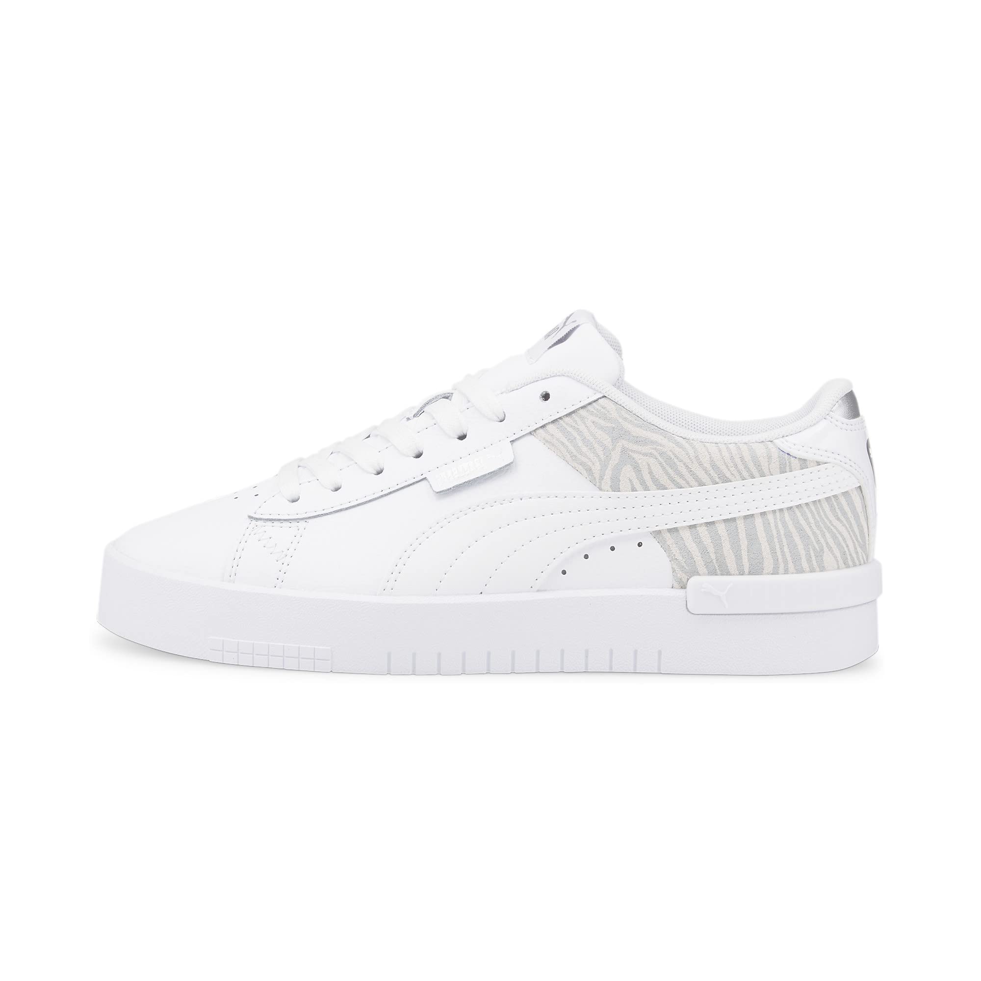 PUMA Womens Jada Perforated Lace Up Sneakers Shoes Casual - White