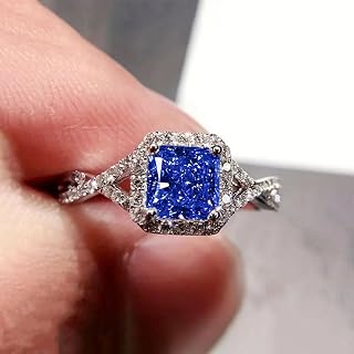 White Gold Plated Copper White Square Cubic Zirconia Engagement Rings Engagement Rings Engagement Rings Engagement Rings Evening Parties Anniversary Day