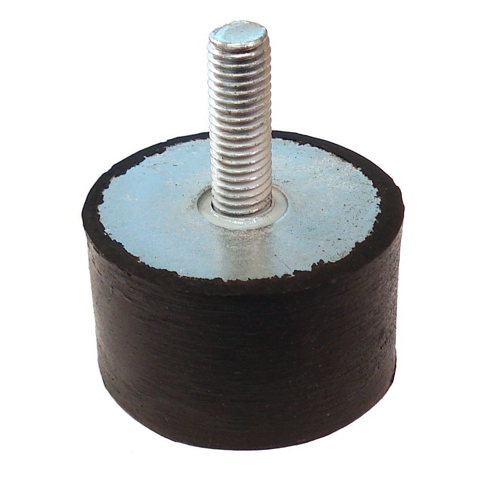Rubber Foot 50 x 30mm x M10 Stud Fits JCB Beaverpack - Replaces: 929/14905