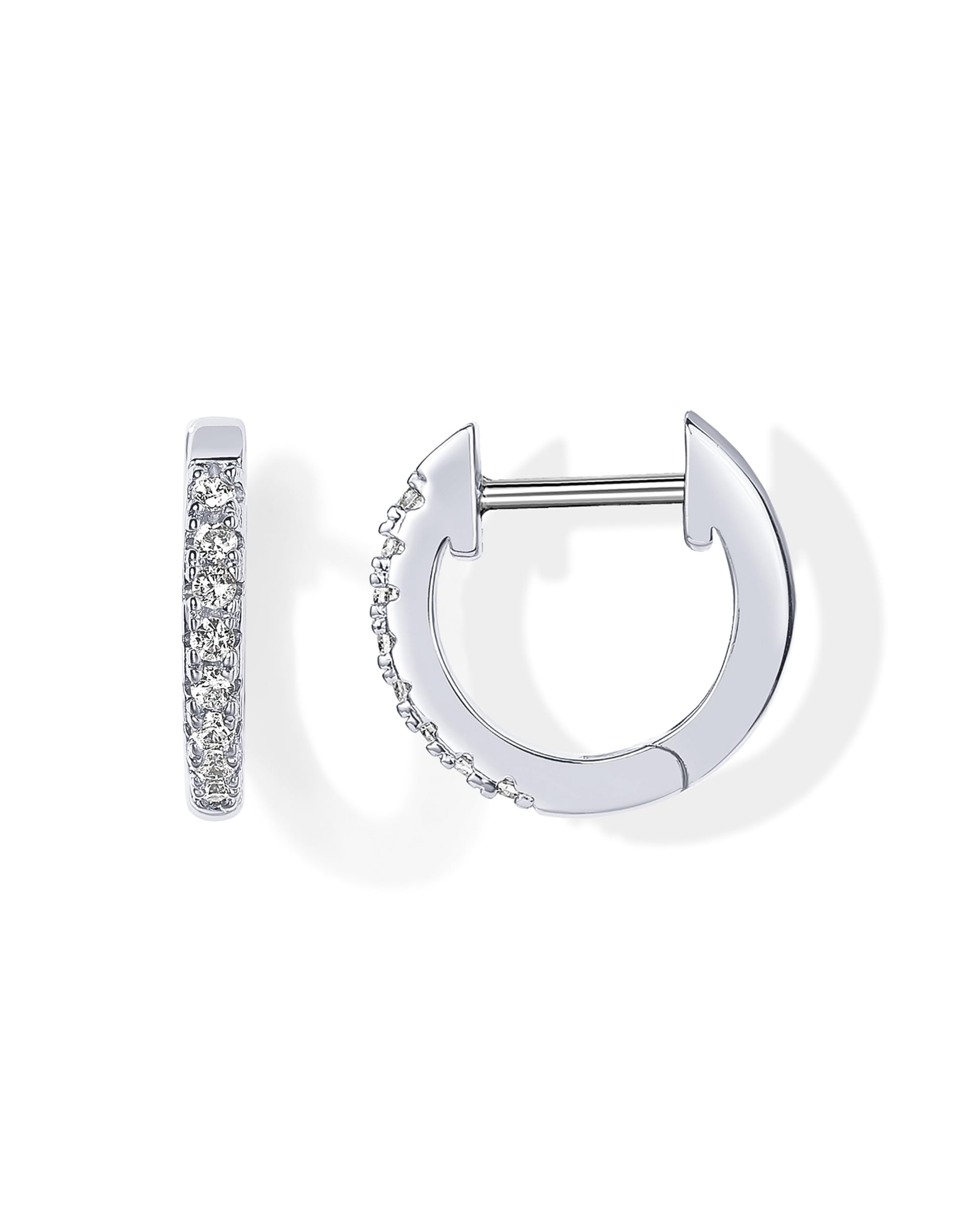 PAVOI Small Gold Hoop Earrings for Women - 14K Gold Plated Huggie Earring