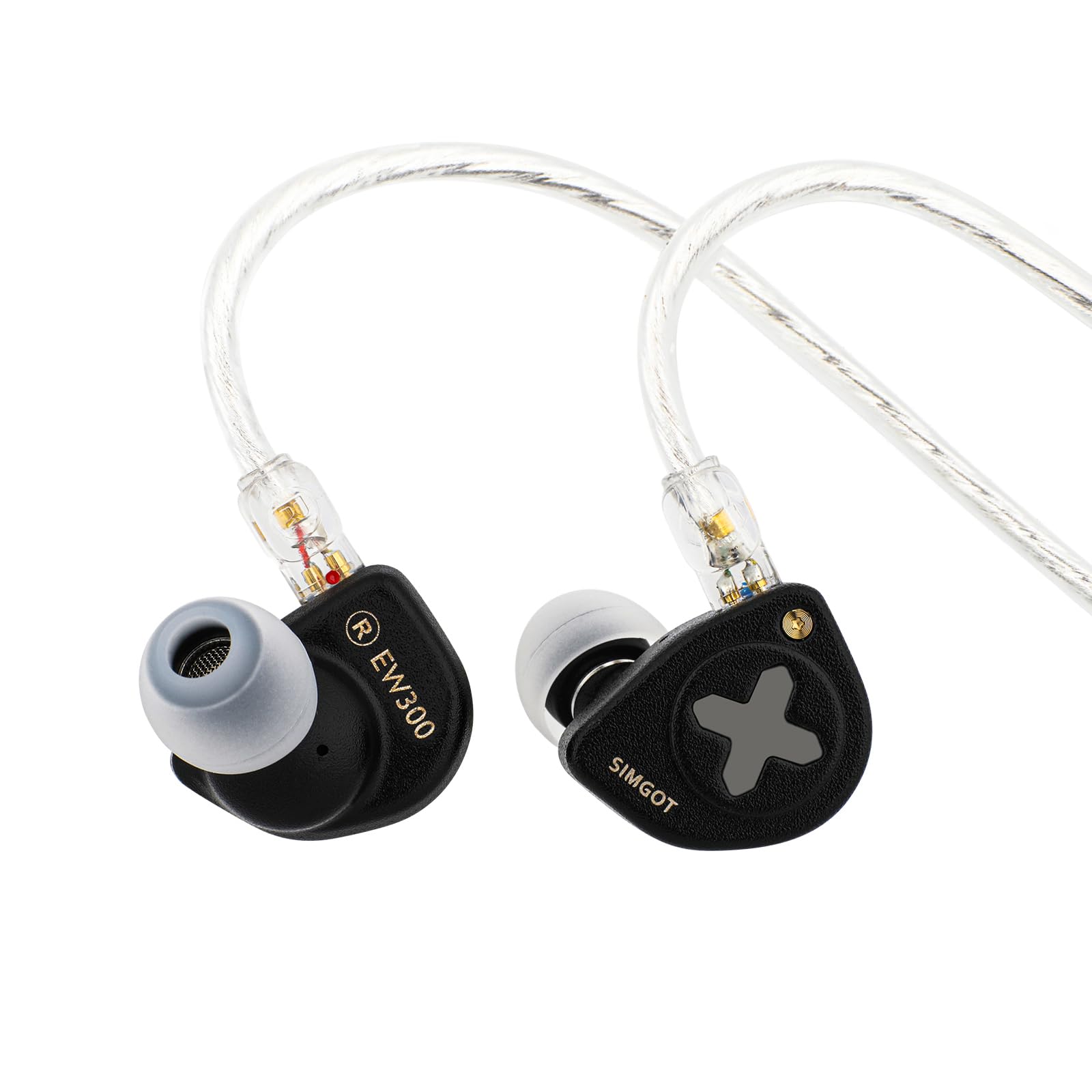 Linsoul SIMGOT EW300 1DD+1Planar+1PZT Hybrid Driver IEMs, DSP Edition | HiFi Wir