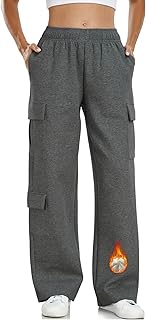 Inno Pantalones deportivos tipo cargo Y2K de 28, 31, 34 y 36 pulgadas para mujer, casuales, holgados, de pierna ancha, de algodón, a la moda 2024