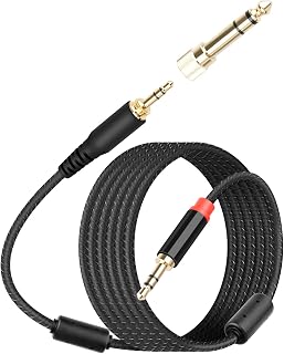 3.5mm Audio Cable, AUX Cable, 3.5MM TRS Male to Male Headphone Jacks Auxiliary Audio Cable with 6.35mm Male Adapter for Smartphones,Headphones,Tablets(6.5FT/2M)