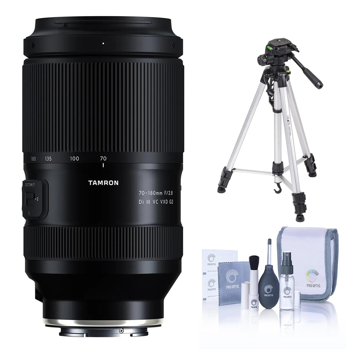 Tamron 70-180mm f/2.8 Di III VC VXD G2 Full-Frame Lens for Sony E, Bundle with 3