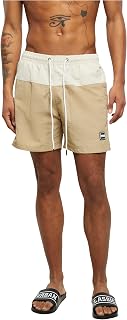 Urban Classics Block Swim Shorts Men's Swimming Shorts Red Basics Streetwear