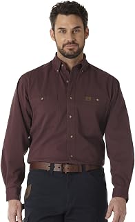 Wrangler Logger Men's Twill Long Sleeve Workshirt