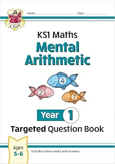 KS1 Maths Year 1 Mental Arithmetic Targeted Question Book (includes Online Answers & Audio Tests) (CGP Year 1 Maths)