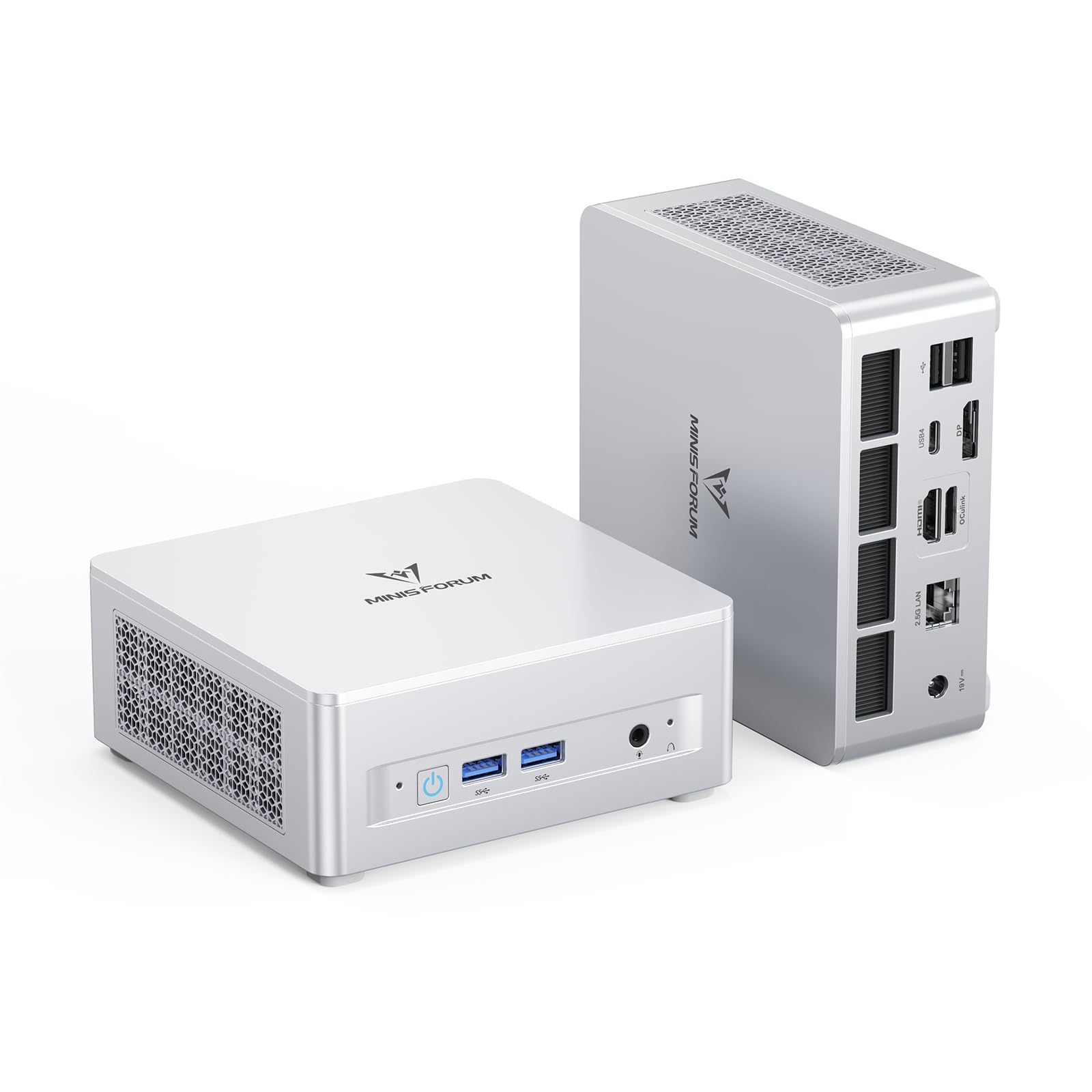 MINISFORUM UM880 Plus Mini PC AMD Ryzen 7 8845HS(8C/16T, up to 5.1GHz), 32GB DDR