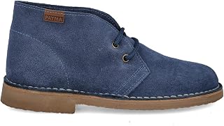 Desert Safari Boots in Leather for Men and Women. Made in Spain. Chukka Shoe in Split Leather Sport. Closure with Laces. Rubber Sole