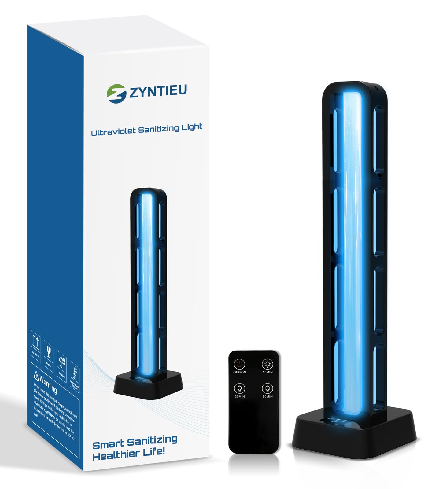 Zyntieu 69W UV Light Sanitizer with Remote Control and 3 Timers – Home Disinfect