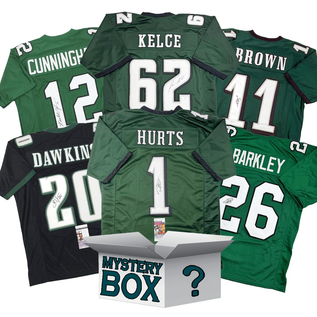 Autographed Philadelphia NFL Jersey Mystery Box, PSA JSA or Beckett COA | Indivi