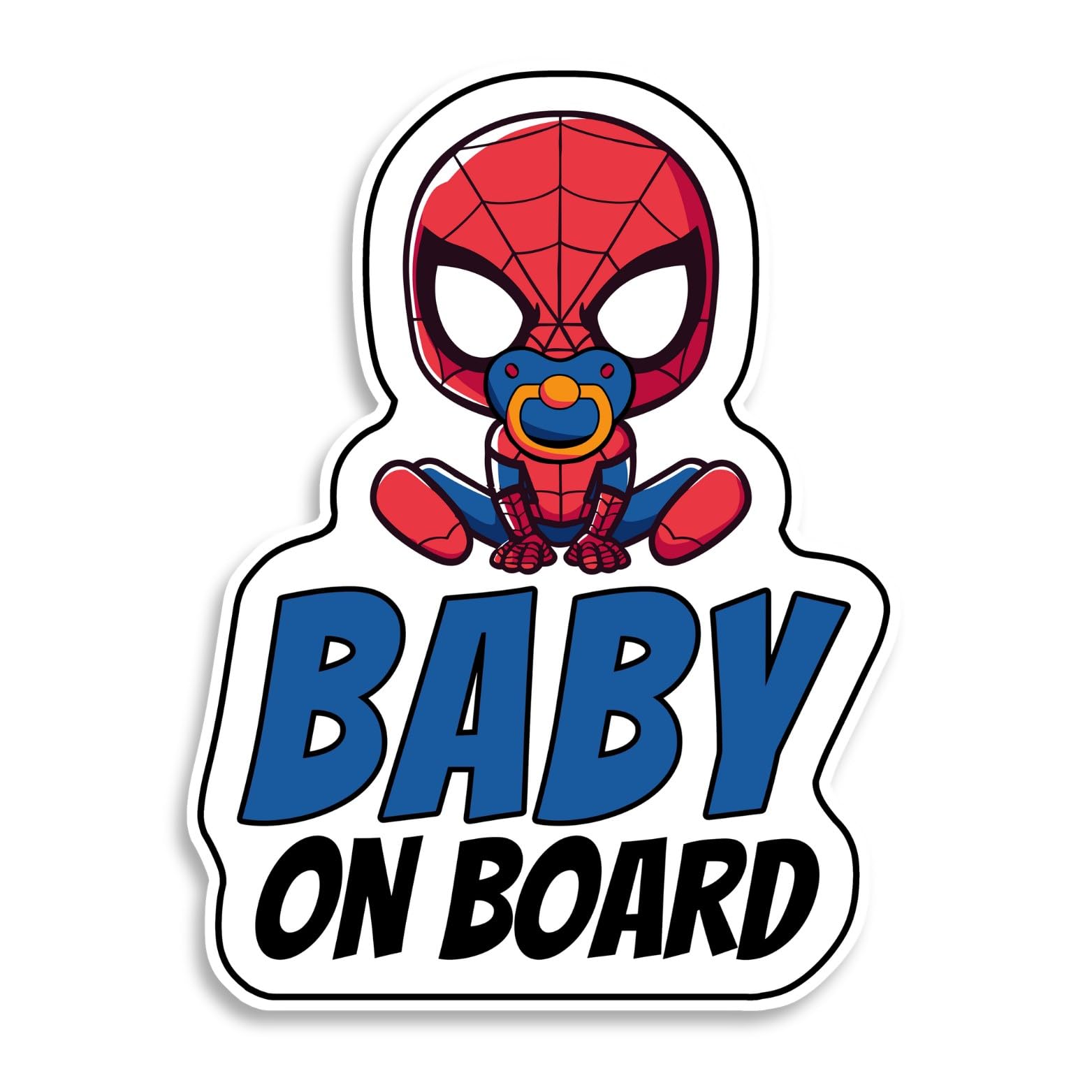 Baby on Board Sign for Car, Little Superhero, High Visibility Window Sticker Bad