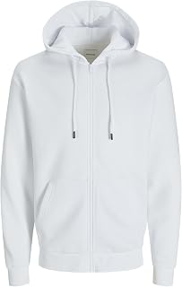 JACK & JONES Zip Hoodie Plain Zip Hoodie