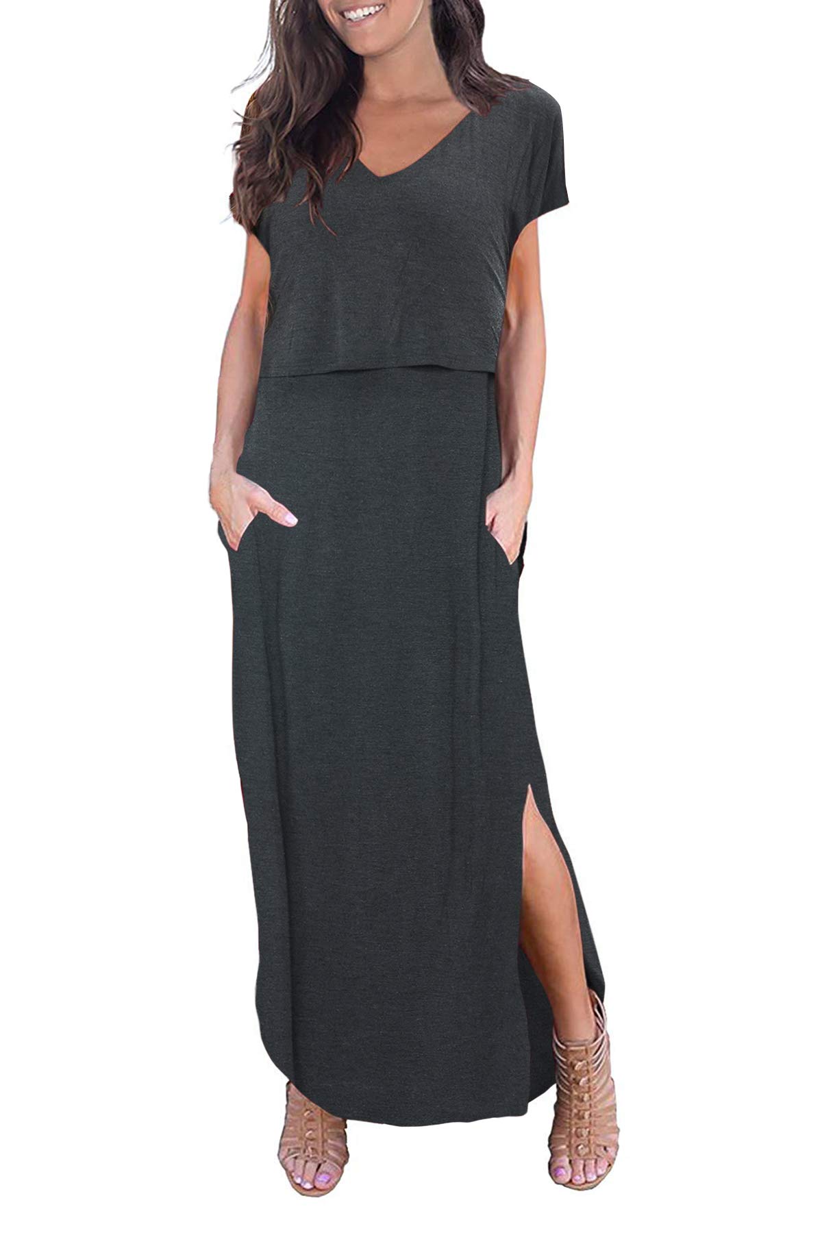 Smallshow Women's Nursing Top, Comfy Long Sleeve Nursing Top