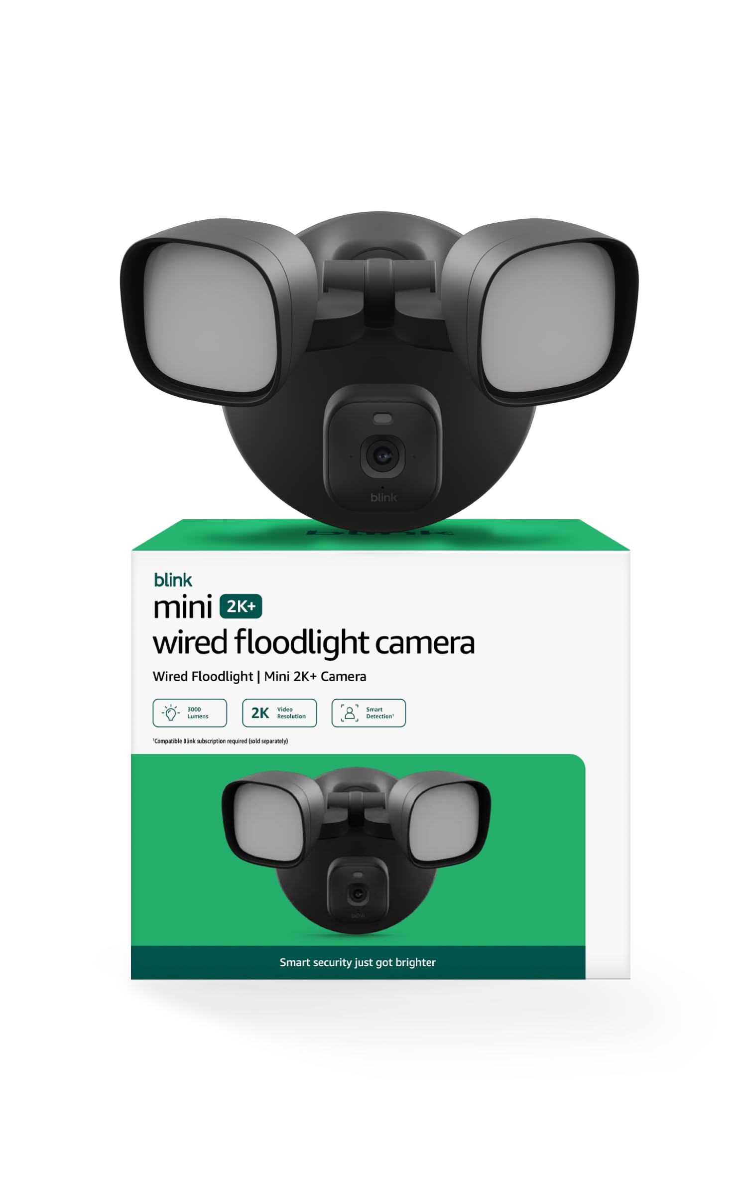Blink Mini 2K+ Wired Floodlight Camera (newest model) — Wired smart security, 30