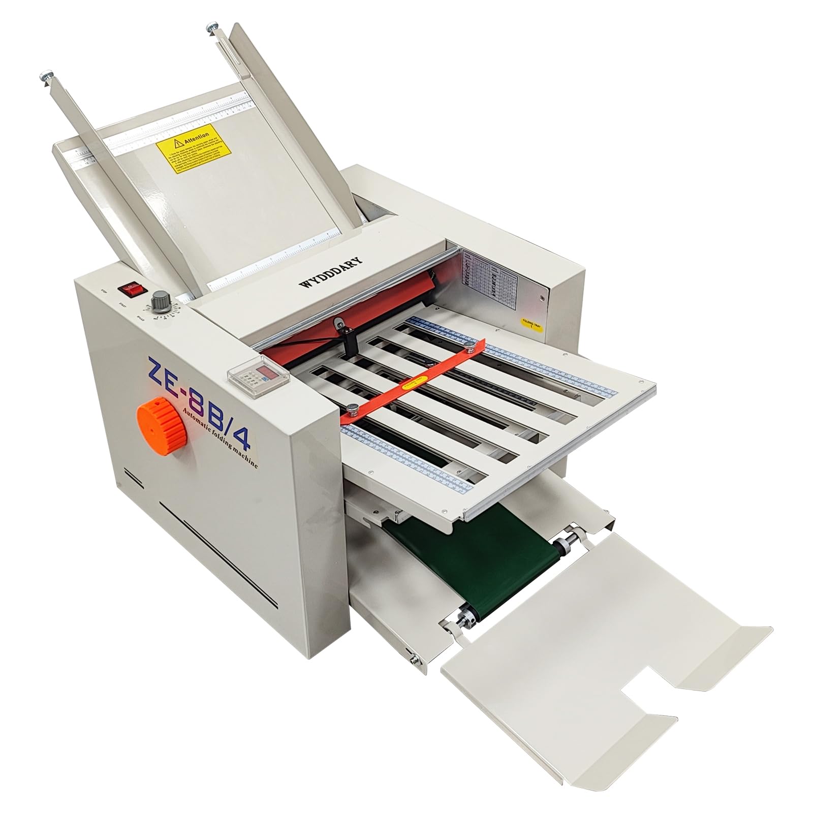 WYDDDARY Automatic Paper Folding Machine Fold Sizes 2x3in to 12x27in Small Horiz