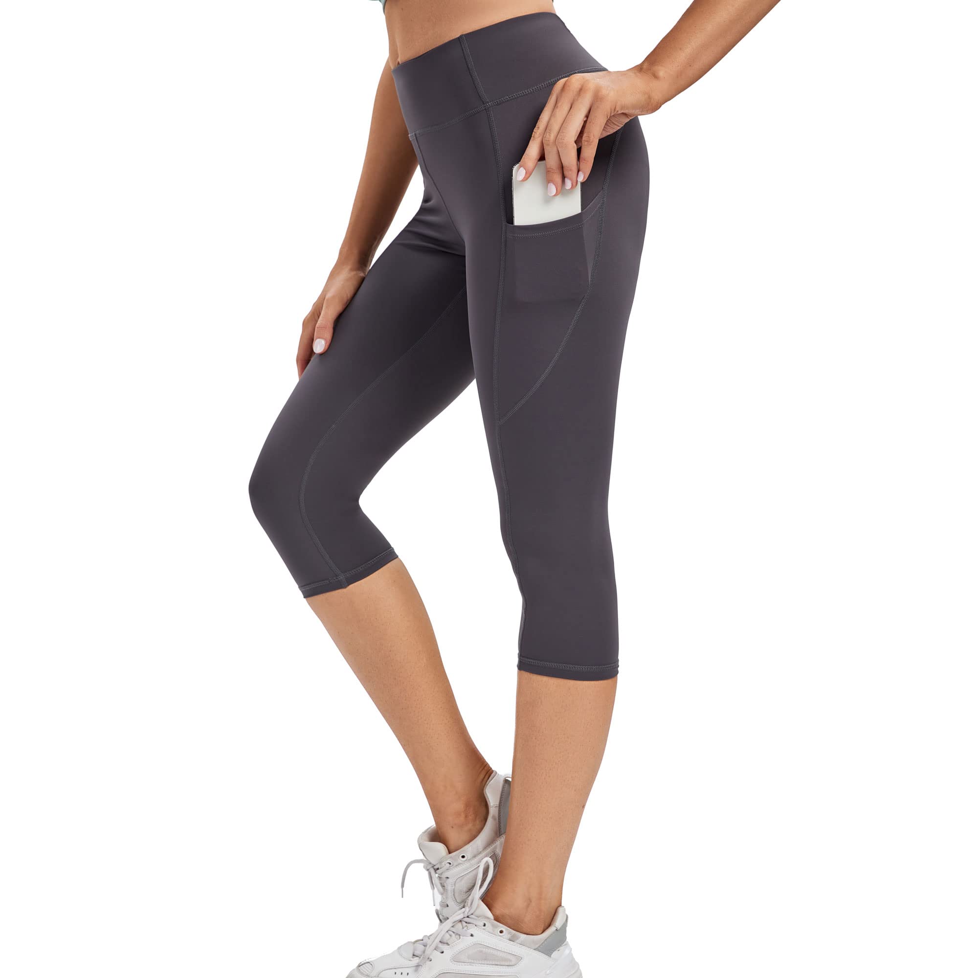 adorence Women's Leggings, Sports Leggings with Pocket, Sports Trousers, Long, Y