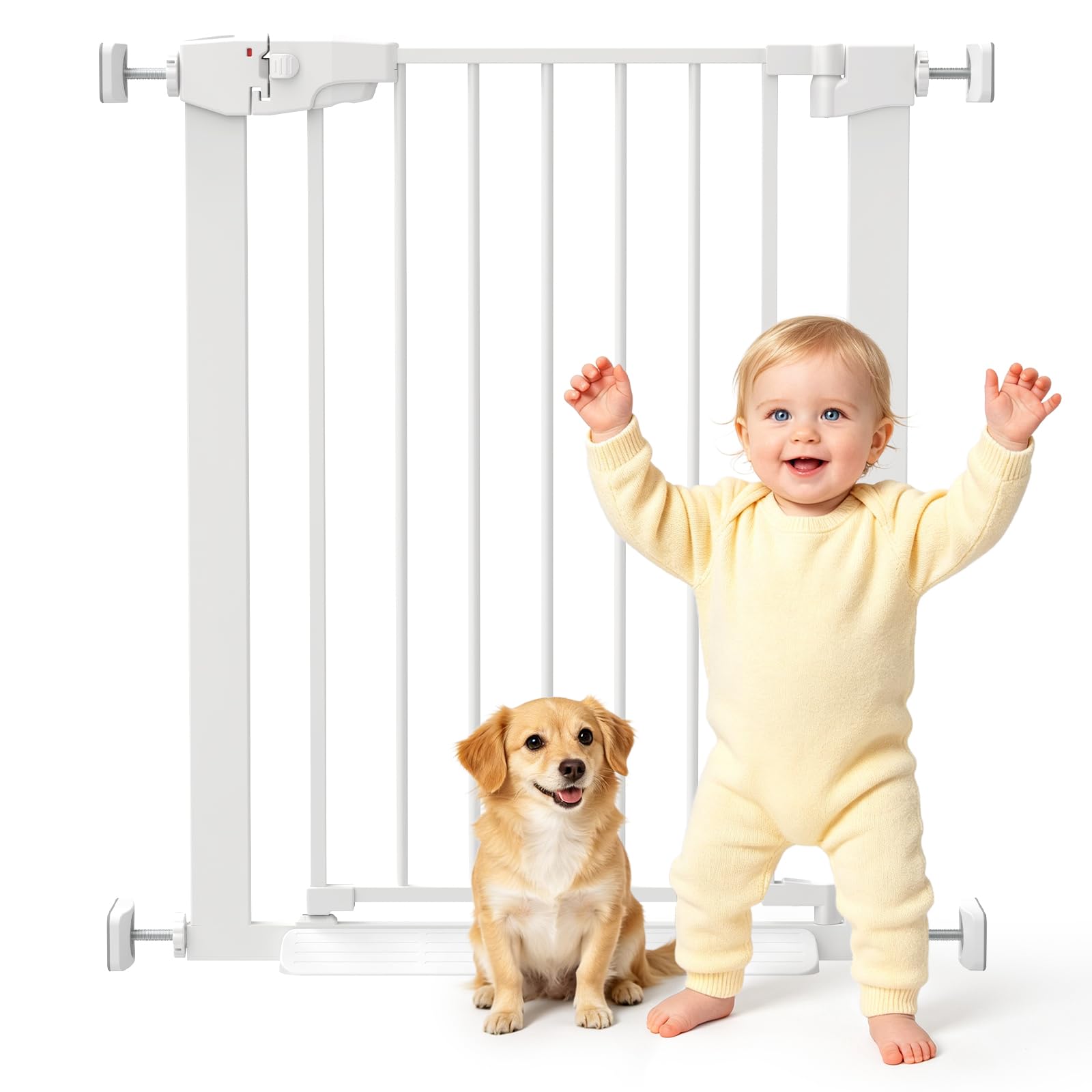 YEAUPE PRO Baby Gate for Stairs and Doorways, for Widths 68-73cm | Pressure Moun
