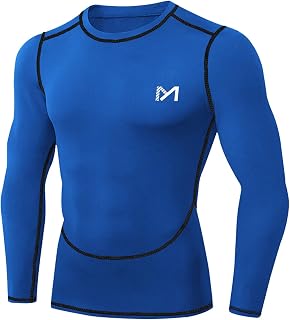 MEETYOO Kompressionsshirt Herren, Funktionsshirt kurz/Langarm Fitnessshirt Männer Sportshirt Atmungsaktiv Laufshirt für Laufen Jogging Sport Turnhalle