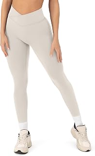 PAVOI ACTIVE High Rise Crossover Workout Leggings for Women - FlexFlow