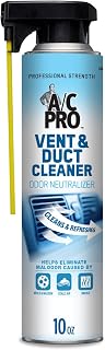 InterDynamics Certified A/C Pro Vent and Duct Cleaner, Professional Strength Odor Eliminator for Cars, Truck, HVAC, 10 Oz