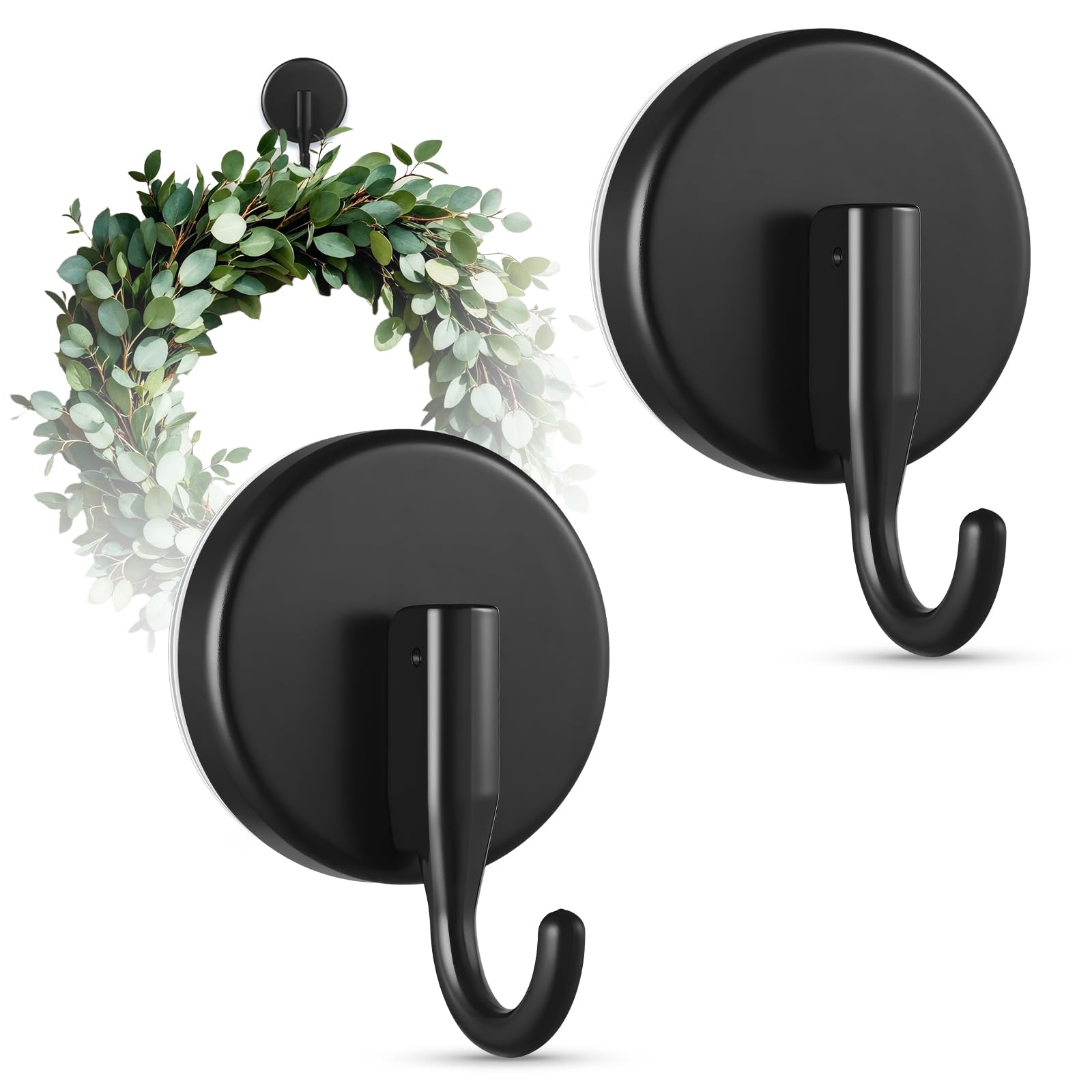OUTXE Suction Cup Wreath Hanger, Upgraded Reef Hook | for Front Door/Glass Windo