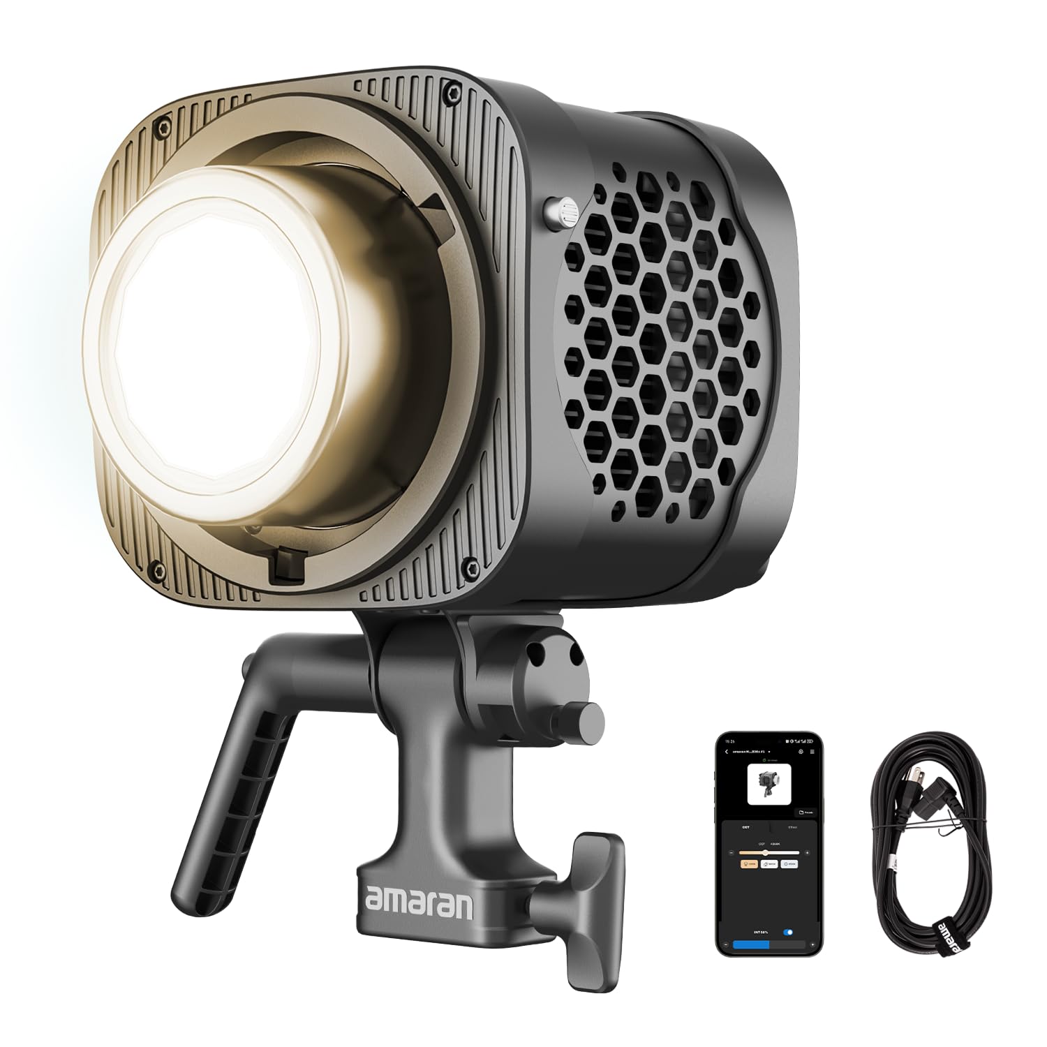 amaran Halo 200x 200W Bi-Color COB Video Light, 10,530 Lux @1m, All-in-One Monol