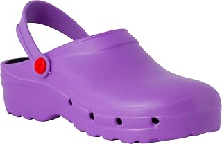 REPOSA Light Shock - Women's and Men's EVA Sanitary Clogs, Antibacterial SRC Non-Slip Sole and Strap, Anatomical Antishock Nurse Clogs, Breathable Ultralight Sanitary Shoes