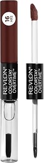 Revlon Liquid Lipstick with Clear Lip Gloss, ColorStay Face Makeup, Overtime Lipcolor, Dual Ended with Vitamin E in Nude, No Coffee Break (570), 0.07 Oz