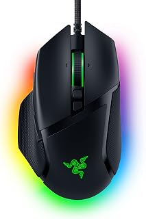 Razer Basilisk V3 - Wired, Customizable Gaming Mouse with Chroma RGB for PC/Mac (10+1 Programmable Buttons, Tilting HyperScroll Mouse Wheel, Ergonomic Design) Black