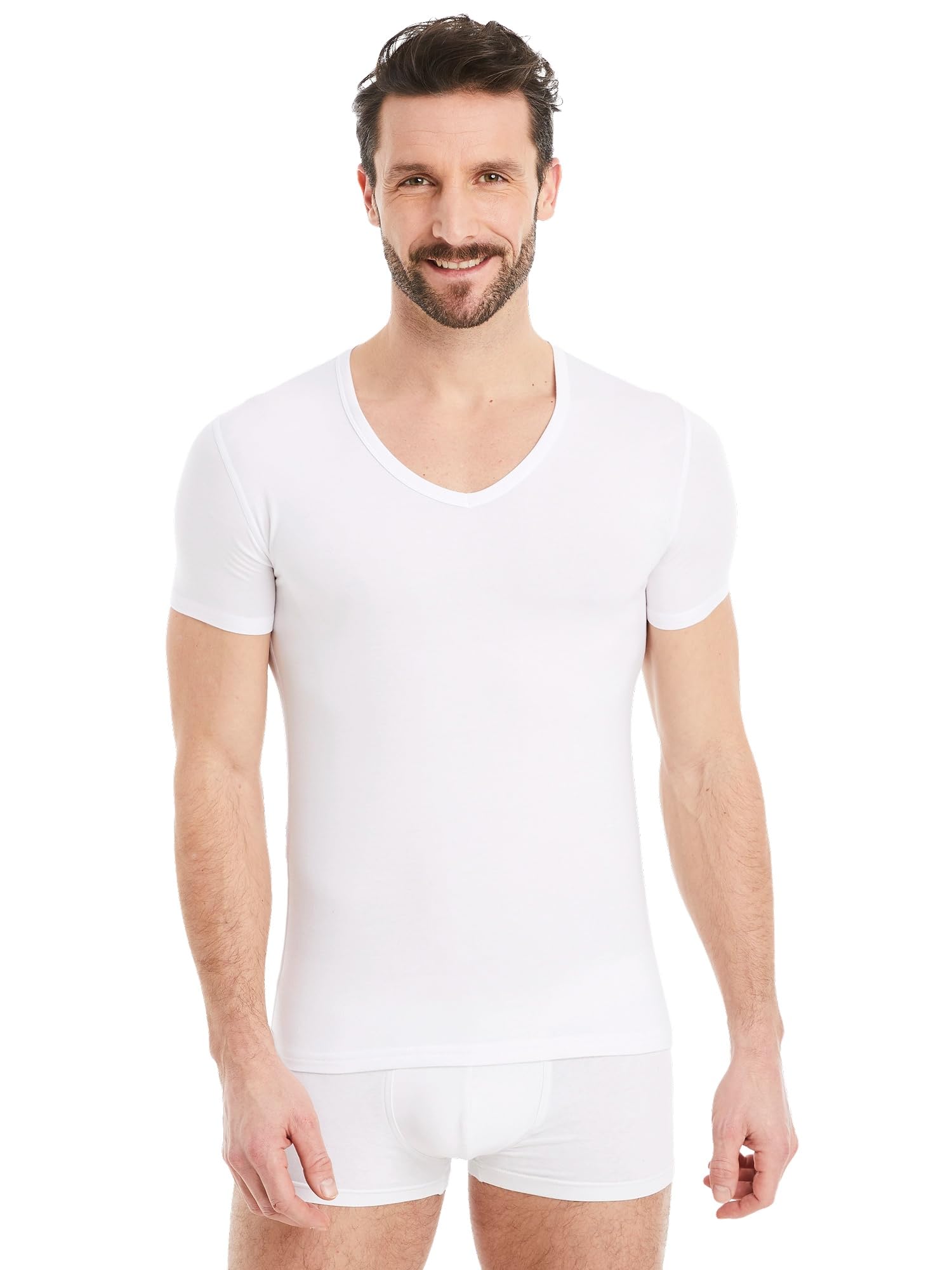 FINN Men's V-Neck Short Sleeve Undershirt