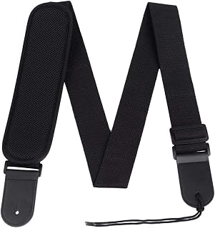 rayzm Guitar Strap, Adjustable Cotton Guitar Strap for Acoustic/Electric/Bass Guitar, with Strap Release for Comfortable Playing
