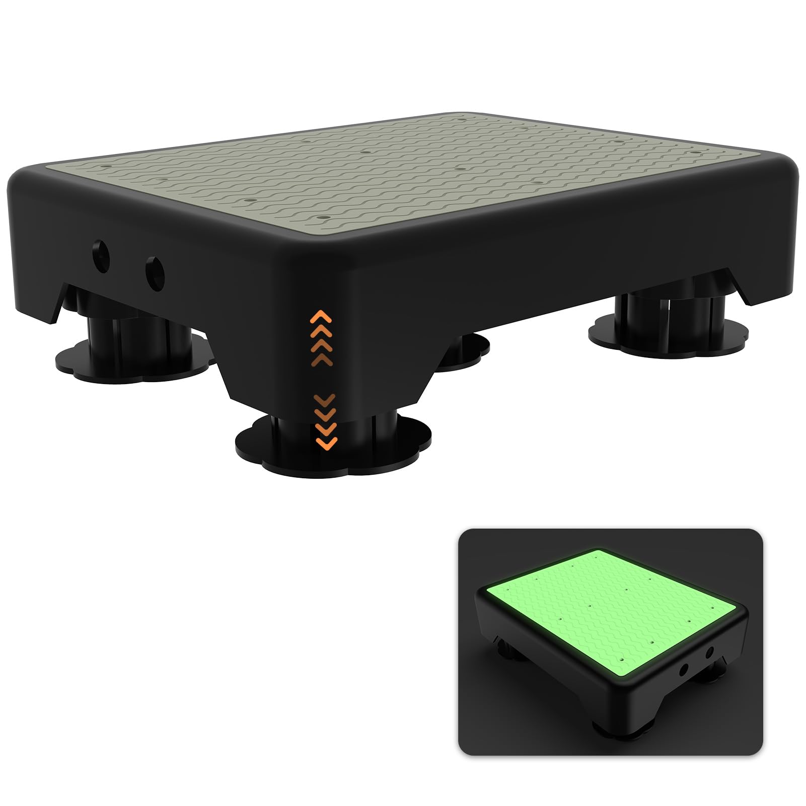 Adjustable Step Stool for Adults, Noctilucent Bed Step Stools, 700 LBS Capacity 