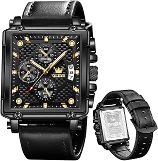OLEVS Men's Stylish Silicone Band Chronograph Pro Diver Watch Chronograph Stainless Steel Watch Men Waterproof Big Dial